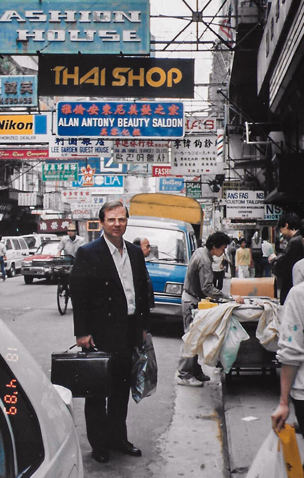 Am Weg ins Büro Bangkok 1988