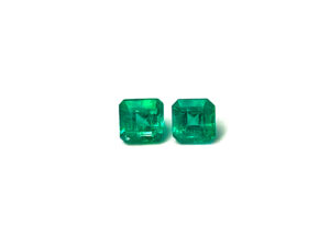 Smaragd-Paar 1,04 ct. Alle Edelsteine kaufen Schmucksteine Edelsteine