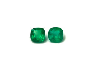 Smaragd-Paar 2.18 ct. Alle Edelsteine kaufen Schmucksteine Edelsteine 3